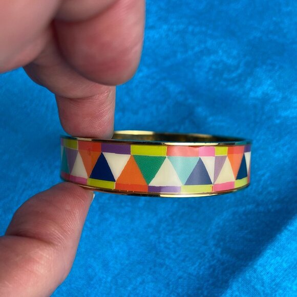 Kate Spade Bangle Bracelet Goldtone/ Mix Enamel - Picture 2 of 4